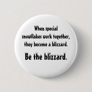 De blizzard ronde button 5,7 cm