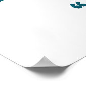 De blob van tandpasta op een tandenborstel - Trivi Poster (Hoek)