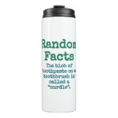 De blob van tandpasta op een tandenborstel - Trivi Thermosbeker (Voorkant)