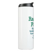 De blob van tandpasta op een tandenborstel - Trivi Thermosbeker (Gedraaid links)