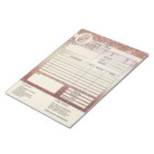 De Blocnote van de Citaat Bedrijfs van de Factuurv (Schuin)