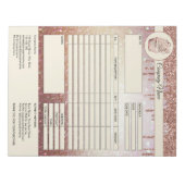 De Blocnote van de Citaat Bedrijfs van de Factuurv (Voorkant)