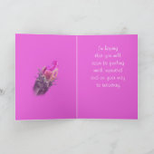 De Bloei van de cactus getWell-past voor om het Kaart (Binnen)