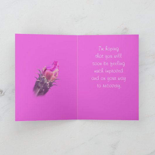 De Bloei van de cactus getWell-past voor om het Kaart (Binnen)