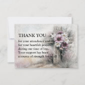 De bloei van genade bedankkaart (Voorkant)