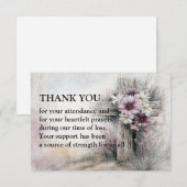 De bloei van genade bedankkaart (Voorkant / Achterkant)