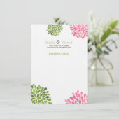 De Bloei van het Menu van de Kaart & van het (Staand voorkant)