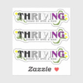 De bloeiende Ace Pride Sticker (Vel)