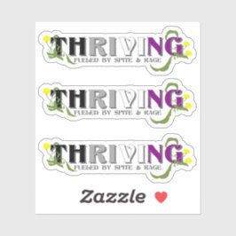 De bloeiende Ace Pride Sticker