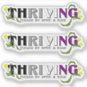 De bloeiende Ace Pride Sticker (Voorkant)