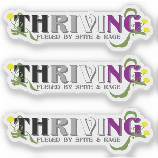 De bloeiende Ace Pride Sticker (Voorkant)