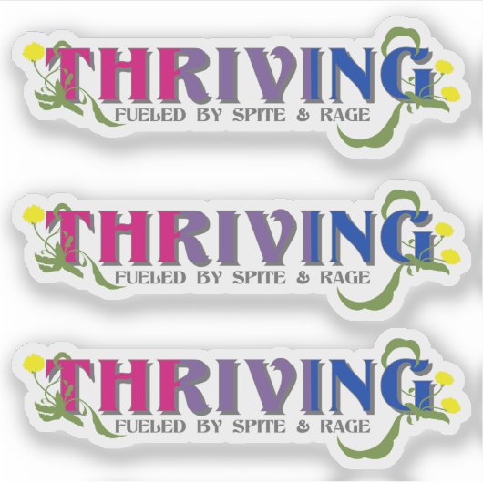 De bloeiende bi-trots sticker (Voorkant)