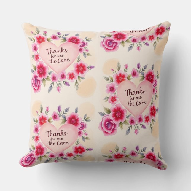 De bloeiende dankbaarheid van de moeder kussen (Voorkant)