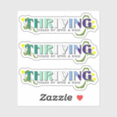 De bloeiende Gay Pride Sticker (Vel)