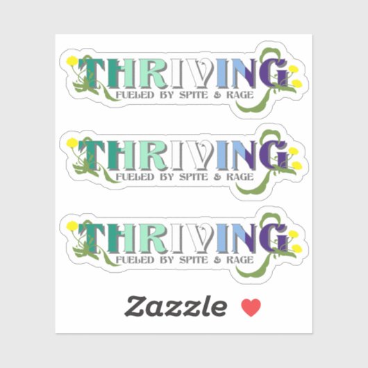 De bloeiende Gay Pride Sticker (Vel)