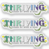 De bloeiende Gay Pride Sticker (Voorkant)