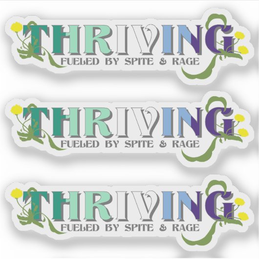 De bloeiende Gay Pride Sticker (Voorkant)