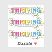 De bloeiende Pan Pride Sticker (Vel)