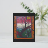 De bloeiende platenboom van Vincent Van Gogh Briefkaart (Staand voorkant)