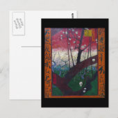 De bloeiende platenboom van Vincent Van Gogh Briefkaart (Voorkant / Achterkant)