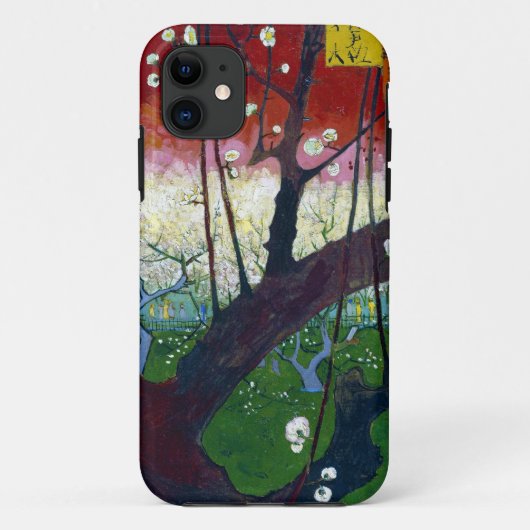De bloeiende pruimelboom van Van Gogh Case-Mate iPhone Case (Achterkant)