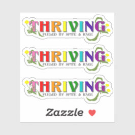 De bloeiende Rainbow Pride Sticker