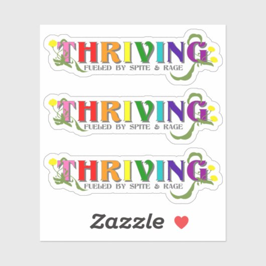 De bloeiende Rainbow Pride Sticker (Vel)