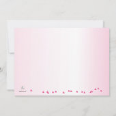 De bloeiende Roze Uitnodiging van de Tanden (Achterkant)