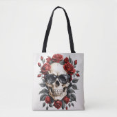 De bloeiende schedel tote bag (Voorkant)