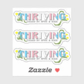 De bloeiende Trans Pride Sticker (Vel)