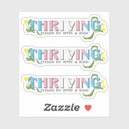 De bloeiende Trans Pride Sticker