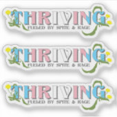 De bloeiende Trans Pride Sticker (Voorkant)