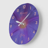 De Bloem en de Tekst van de ultraviolette Glorie Grote Klok (Hoek)