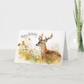 De bloem in de bloem - de Waterverf van de verjaar Kaart (Voorkant)