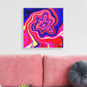 De bloem in mijn tuin canvas afdruk (Insitu (Woonkamer))