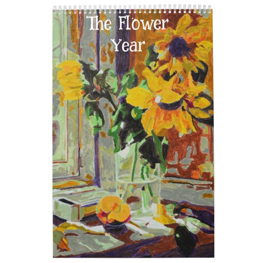 De bloem jaar kalender (Hoes)