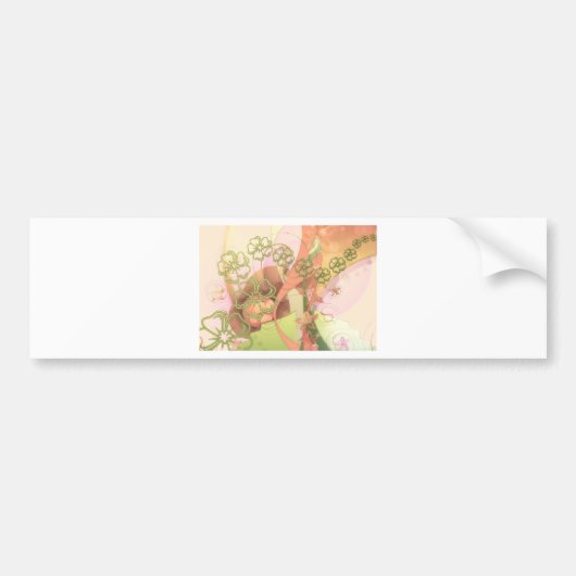 De bloem komt Digitale de Kunst van het Lot van de Bumpersticker (Voorkant)