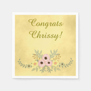 De Bloem van Congrats Servetten