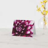De Bloem van de dahlia Kaart (Gele Bloem)