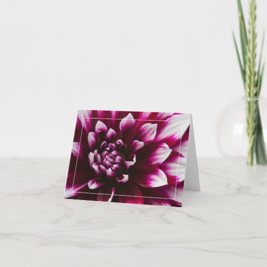 De Bloem van de dahlia Kaart (Voorkant)