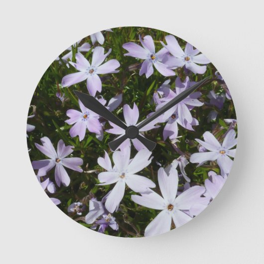 De bloem van de flox ronde klok (Voorkant)