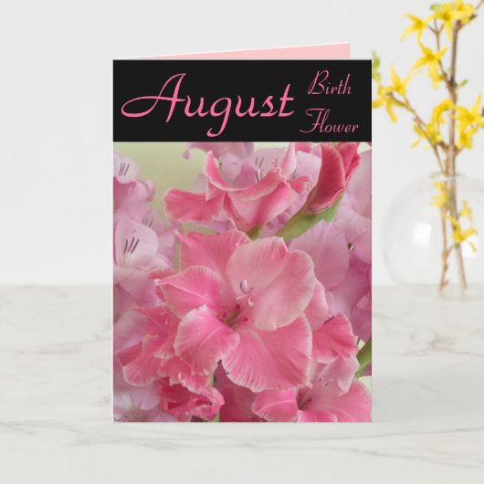 De Bloem van de Geboorte van augustus - de Kaart (Gele Bloem)