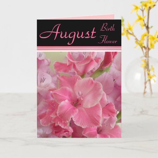 De Bloem van de Geboorte van augustus - de Kaart (Gele Bloem)