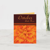 De Bloem van de Geboorte van oktober - de Kaart (Voorkant)