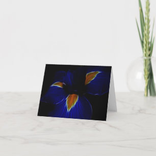 De bloem van de iris - Frankrijk en het betekenen Feestdagen Kaart