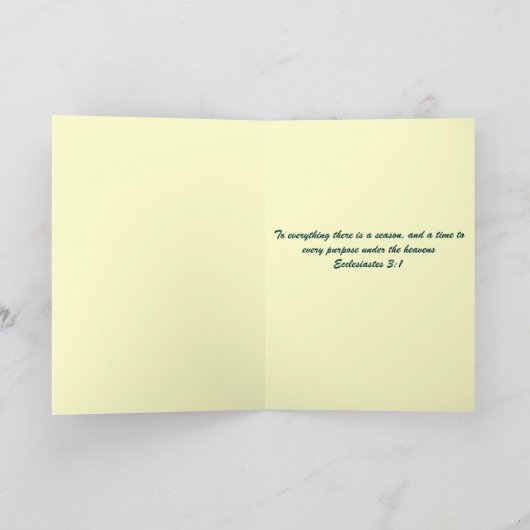 De Bloem van de jonquille - 3:1 Ecclesiastes Kaart (Binnen)