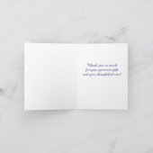 De Bloem van de kolibrie dankt u nota neemt van Bedankkaart (Binnen)