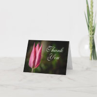 De Bloem van de tulp dankt u kaardt