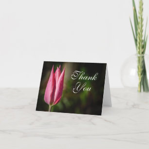 De Bloem van de tulp dankt u kaardt Bedankkaart