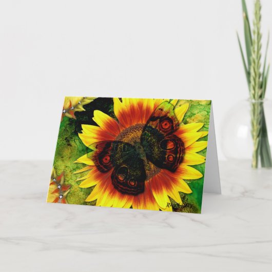 De Bloem van de vlinder Kaart (Voorkant)